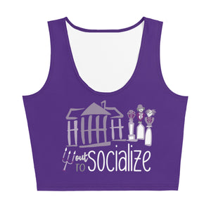 Disney Haunted Mansion Crop Top Out to Socialize Ghosts Disney Crop Top