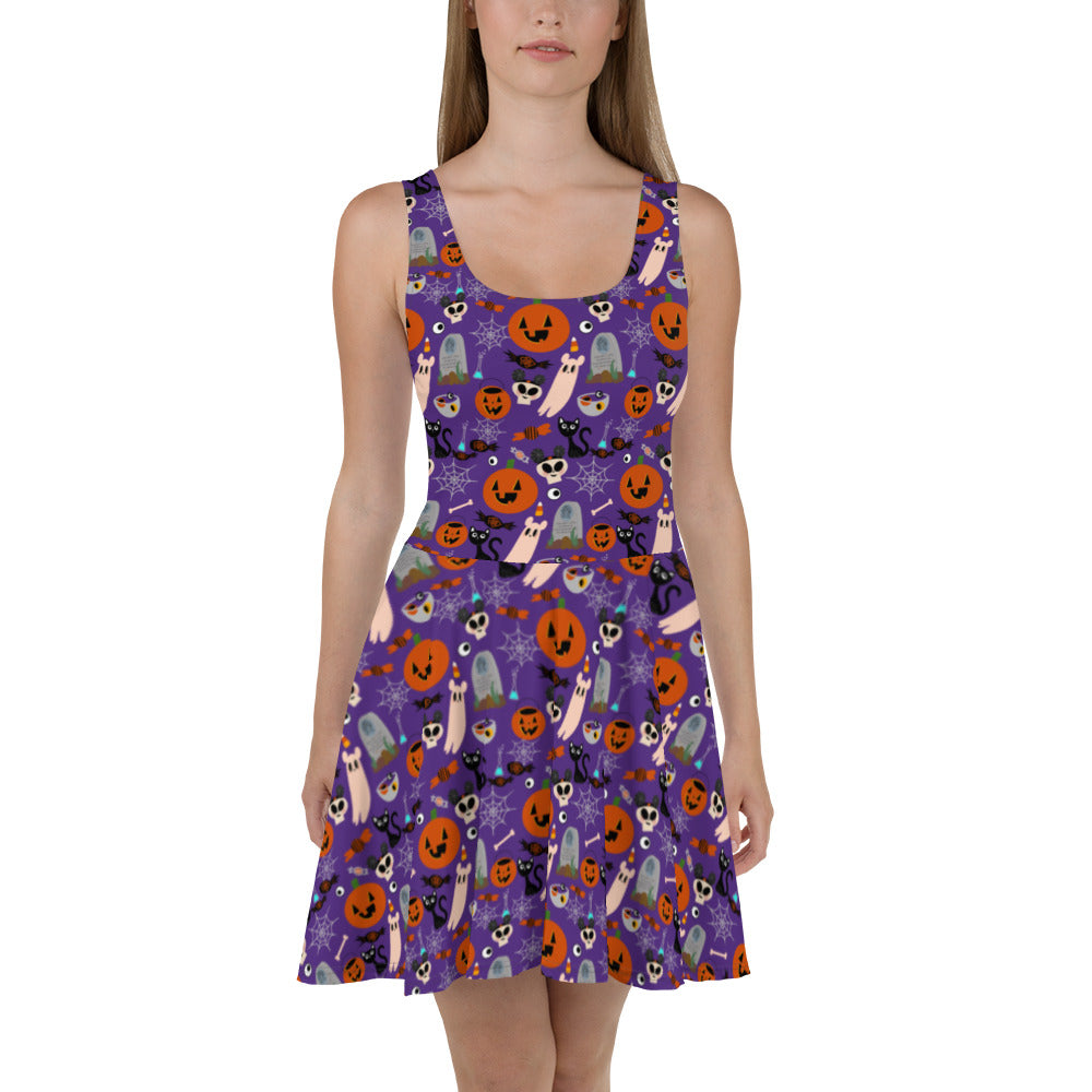 Disney Creepy Cute Halloween Disney Skater Dress S