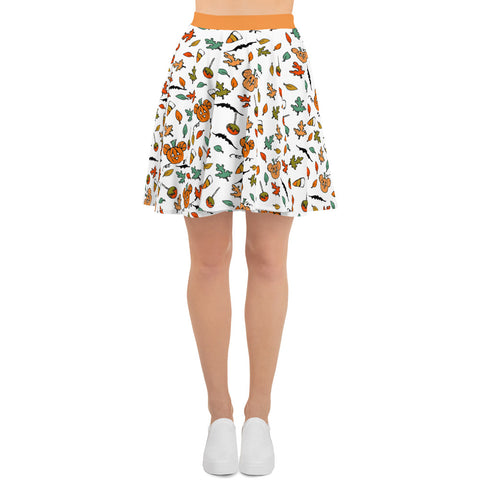 Disney Halloween Skirt Mickey Pumpkin Boo To You Skater Skirt