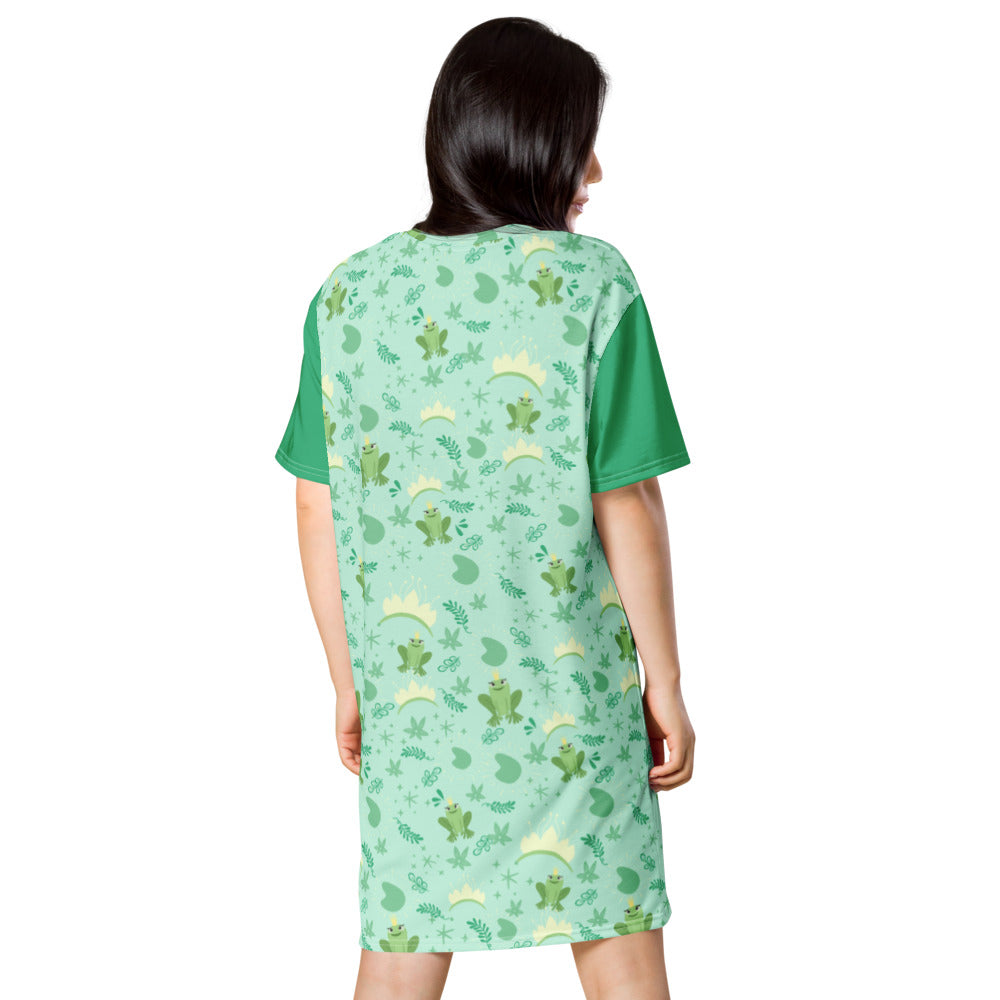 open lace back dress Princess and The Frog Tiana Disney Princess T-Shirt Dress M