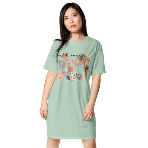 Boho Disney Animal Kingdom Wild One T-shirt dress