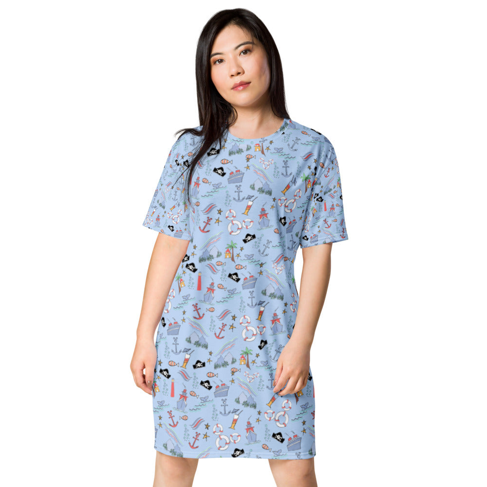Disney Cruise Line Dress Disney Sketch DCL T-shirt Dress 2XL Disney Cruise Line Dress Disney Sketch DCL T-shirt Dress 2XL