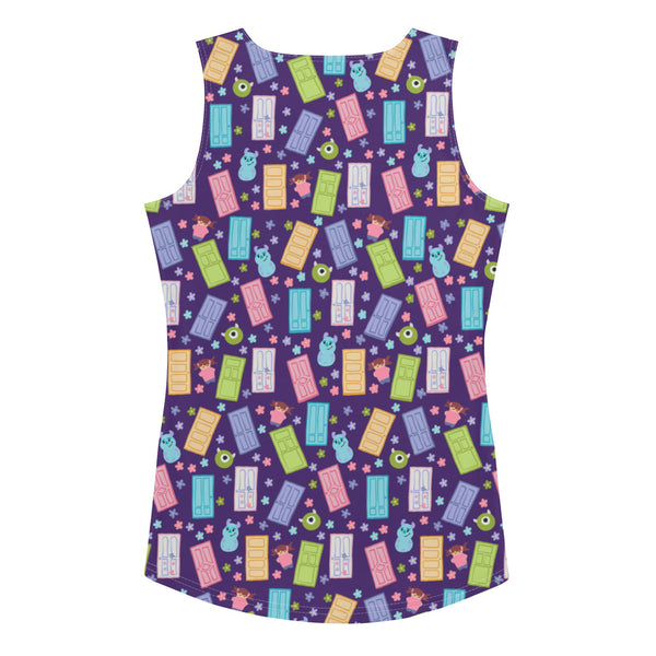 runDisney Monsters Inc Springtime Surprise Mike and Sulley Disney running Fitted Tank Top