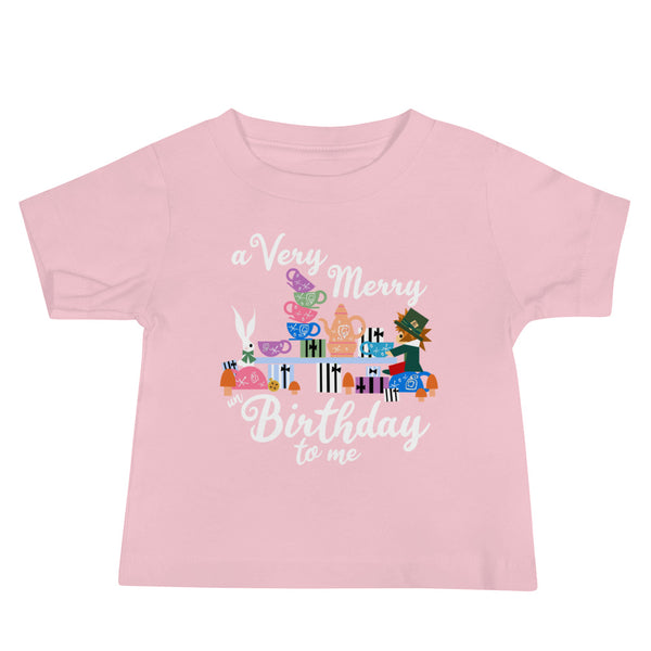 Disney Birthday Baby T-Shirt Alice in Wonderland A Very Merry un Birthday To Me Baby T-Shirt