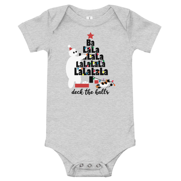 Baymax Christmas Holiday Baby short sleeve one piece