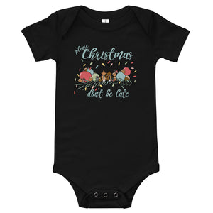 Chip and Dale Christmas Baby Onesie Please Christmas Don't Be Late Chipmunk Song Baby Bodysuit