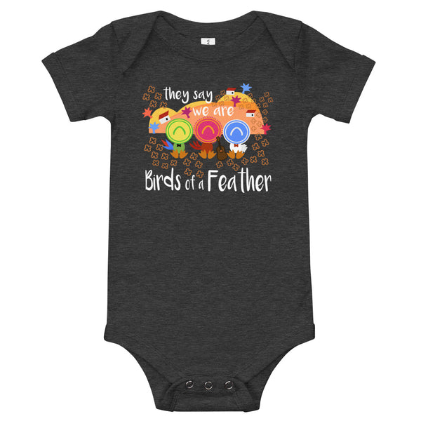 Three Caballeros Birds of a Feather Baby short sleeve one piece