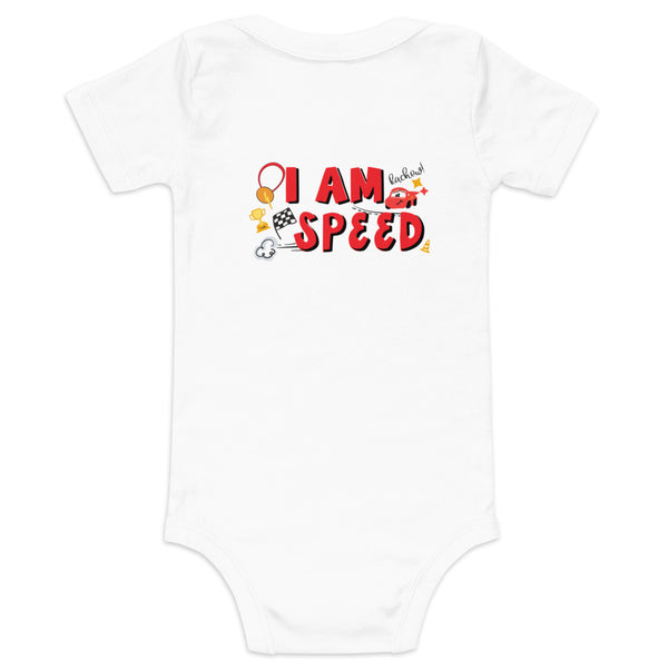 runDisney Cars Onesie back print only I Am Speed Springtime Surprise Disney running  Baby short sleeve one piece