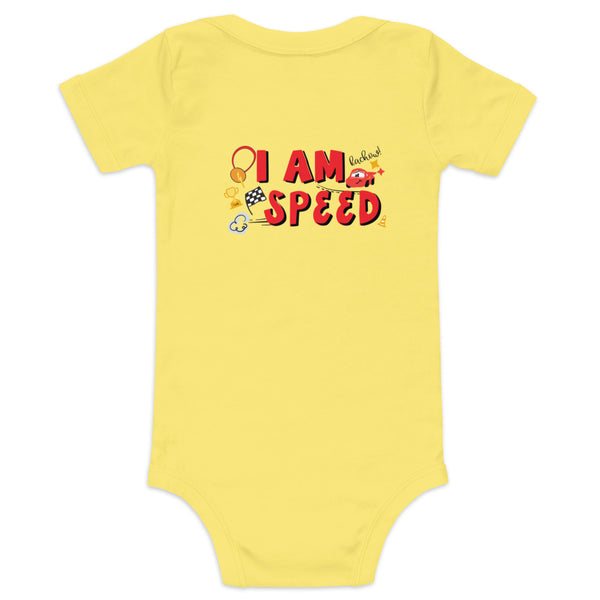 runDisney Cars Onesie back print only I Am Speed Springtime Surprise Disney running  Baby short sleeve one piece