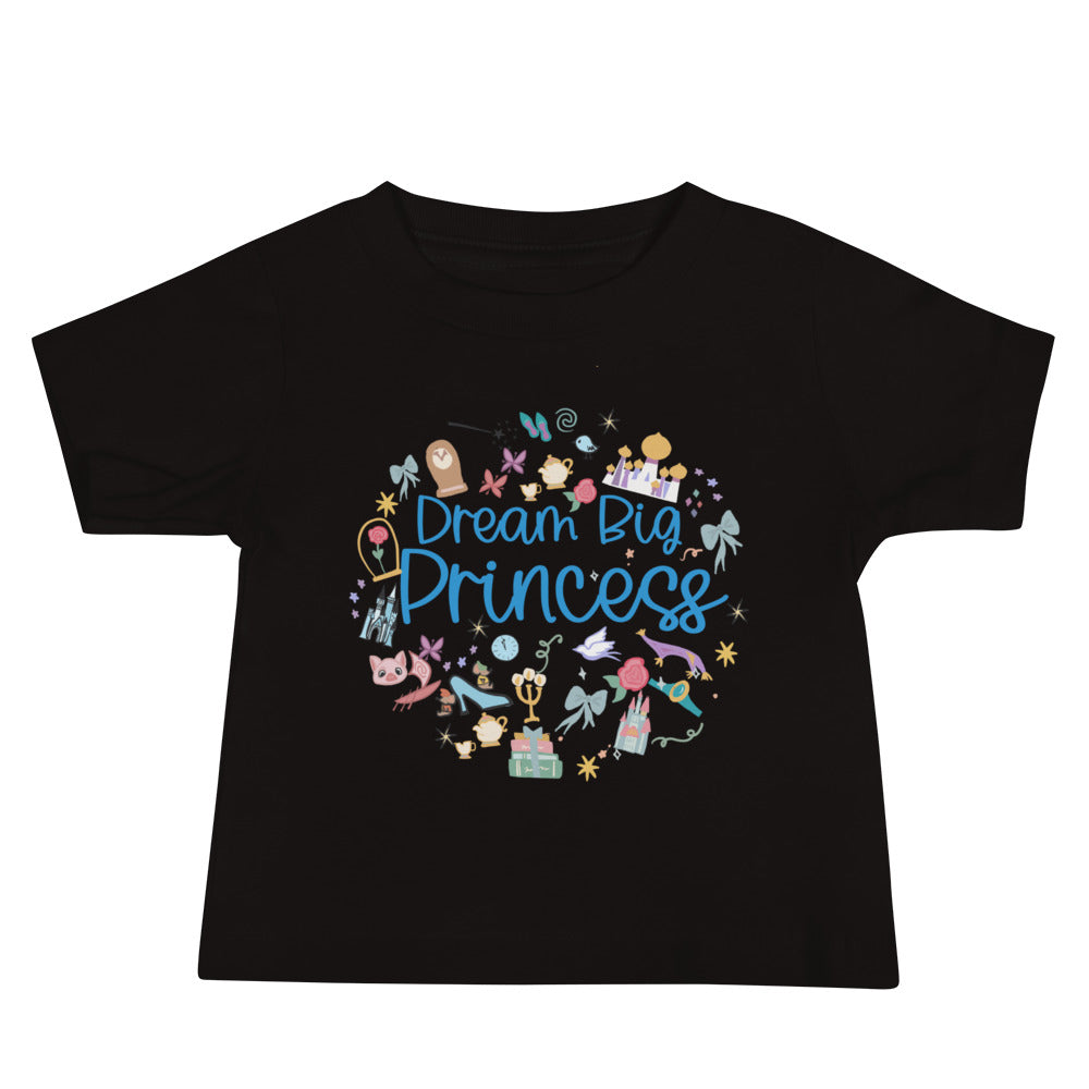 Disney Princess Baby T-Shirt Dream Big Princess BabyShirt – Polka