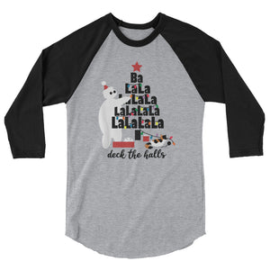 Baymax Disney Christmas Raglan. Christmas Tree with Furry Baby