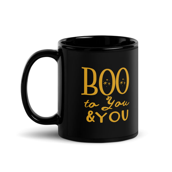 Boo to You Black Mug Disney Mug Halloween Sketch  Mickey Pumpkin Black Mug