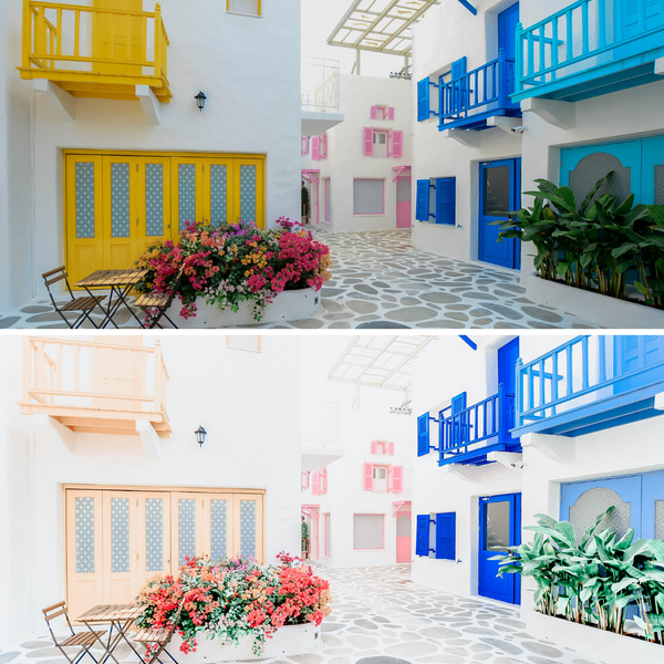 Blue Skies and Sunshine Warm Mobile Preset, Travel Blogger and Lifestyle Lightroom Presets