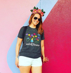 Alice in Wonderland Wildflower Disney T-Shirt Flower and Garden