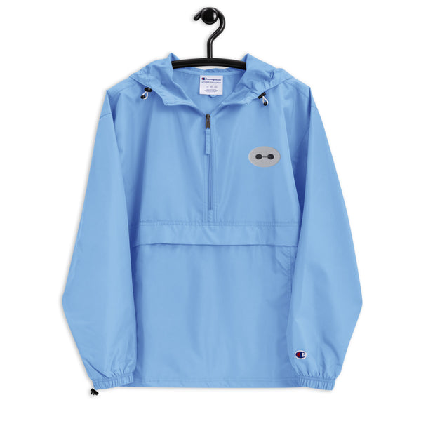Baymax 1/2 Zip Embroidered Champion Packable Rain Jacket