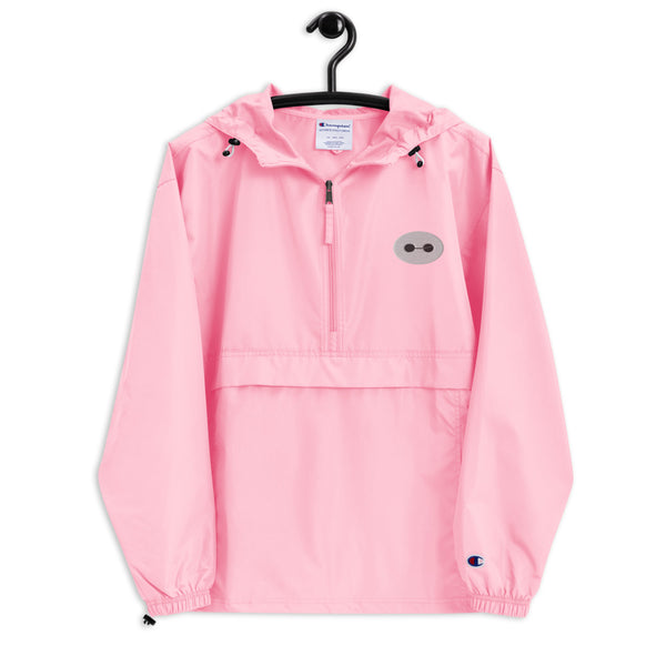 Baymax 1/2 Zip Embroidered Champion Packable Rain Jacket