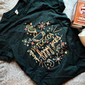 Hot Cocoa and Fuzzy Socks Winter Vintage Triblend T-shirt