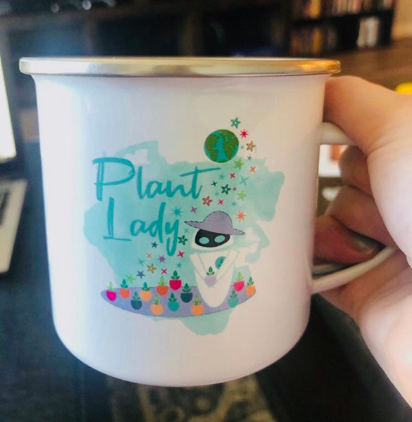 Plant Lady EVE Disney Wall-E Inspired Camping Mug