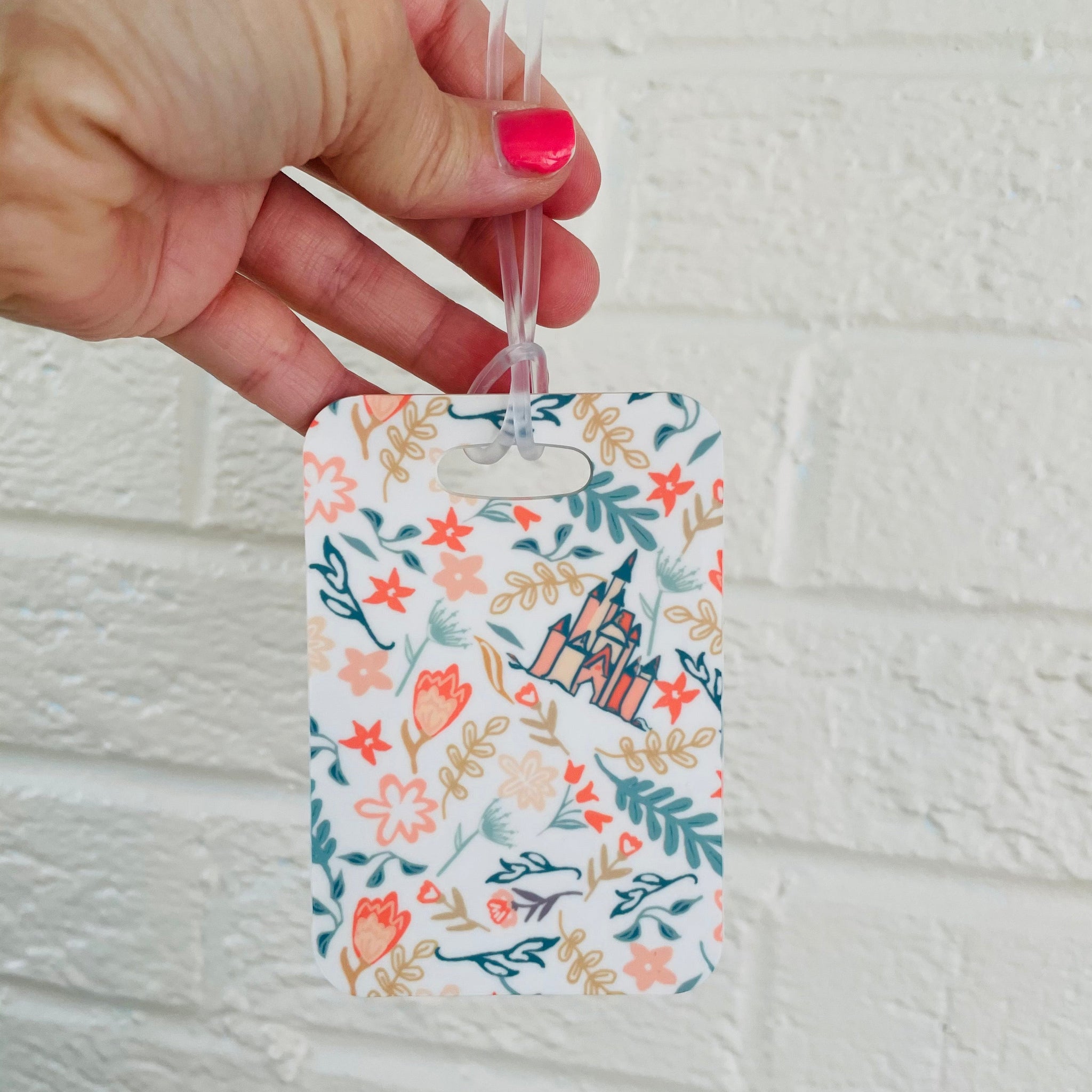 Cinderella Castle Garden Luggage Tag Walt Disney World