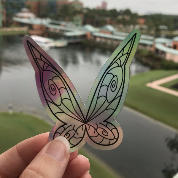 Tinkerbell Wings Holographic Sticker