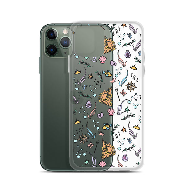 Little Mermaid Phone Case Disney iPhone Mermaid Castle Flounder Seashell iPhone Case