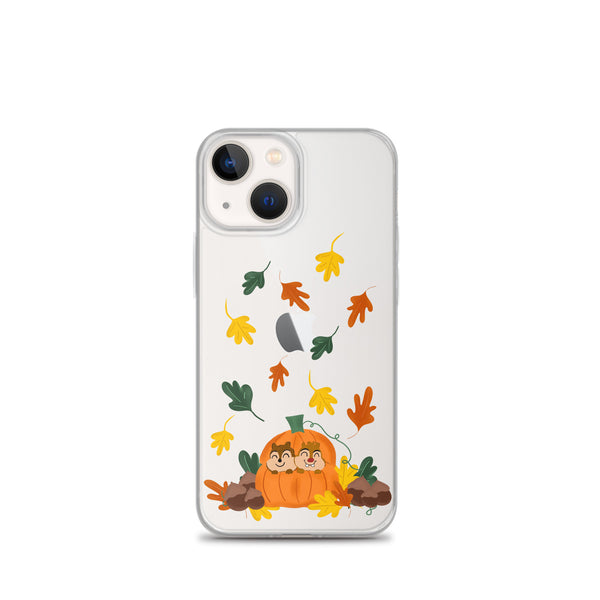 Chip and Dale Fall Pumpkin Disney Halloween  iPhone Case