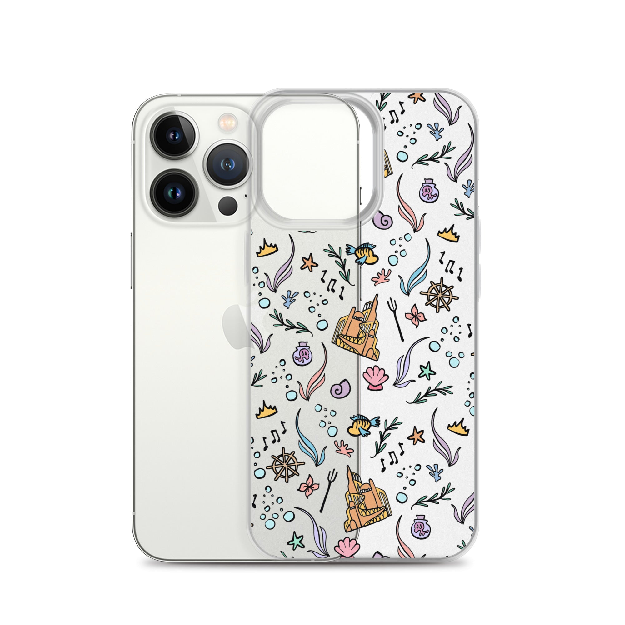 mermaid phone case Little Mermaid Phone Case Disney iPhone Mermaid Castle Flounder Seashe –  Polka Dot Pixie Shop
