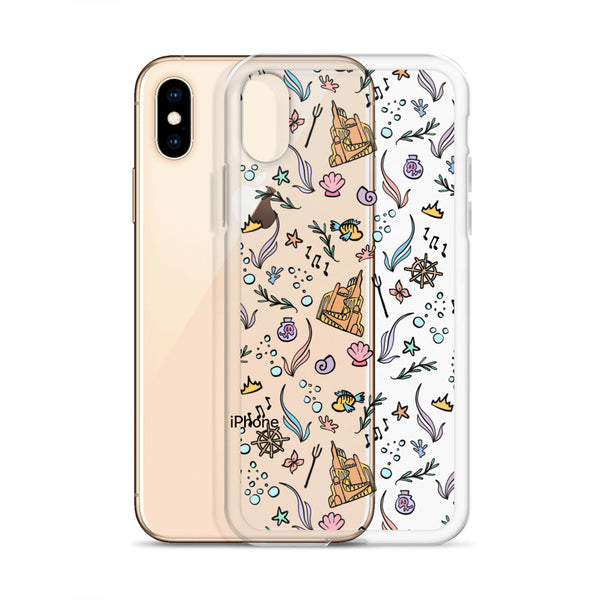 Little Mermaid Phone Case Disney iPhone Mermaid Castle Flounder Seashell iPhone Case