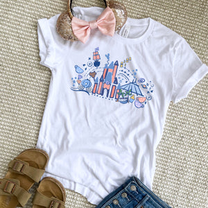 Magic Kingdom T-Shirt Disney Parks Shirt Cinderella Castle Disney World T-Shirt