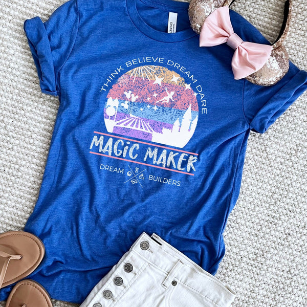 Dream Builders Magic Kingdom T-Shirt, Walt Disney World Disney Magic Maker T-shirt