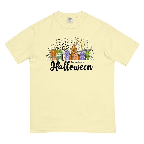 Main Street Halloween COMFORT COLORS T-Shirt Disney Halloween Shirt This our Town Comfort Colors T-Shirt