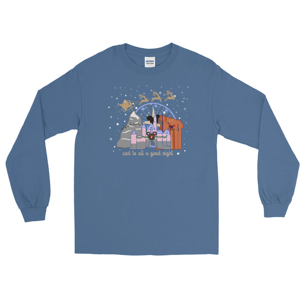 Christmas at Disneyland with Santa Men’s Long Sleeve Shirt