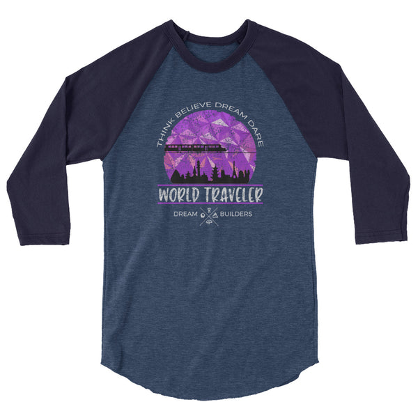 Dream Builders EPCOT Raglan Walt Disney World World Traveler Disney Raglan