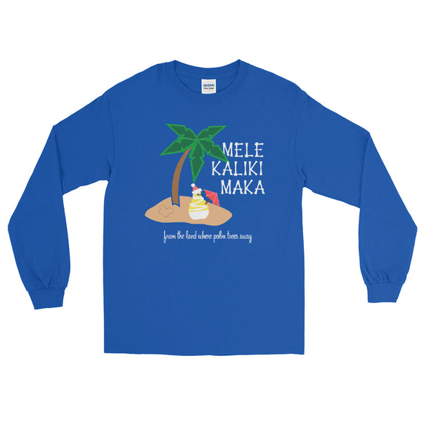 Dole Whip Melekalikimaka Hawaiian Christmas Shirt Long Sleeve Shirt