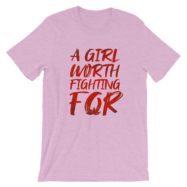 Mulan Disney T-Shirt. A Girl Worth Fighting For Short-Sleeve Unisex T-Shirt