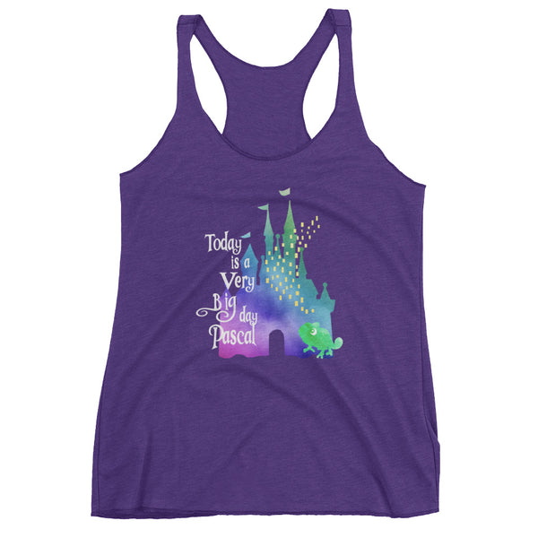 Tangled Today is a Big Day Pascal Rapunzel Women's Racerback Tank