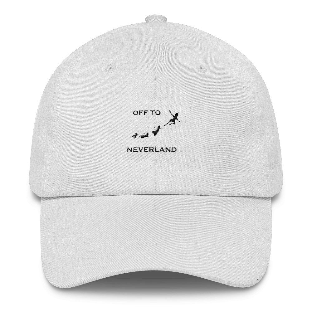 Off to Neverland Peter Pan Dat Hat, Disney Inspired Dad hat