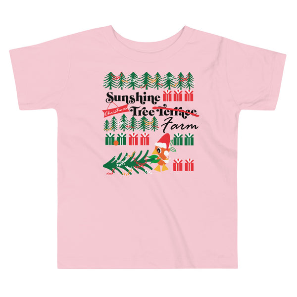 Orange Bird Christmas Toddler T-Shirt Sunshine Tree Terrace Toddler T-Shirt