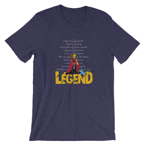 Sword in the Stone, T-Shirt, Legend King Arthur with Archimedes and Merlin Adult Unisex T-Shirt