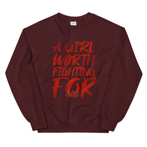 Mulan Disney Crew Sweatshirt A Girl Worth Fighting For Unisex Disney Sweatshirt