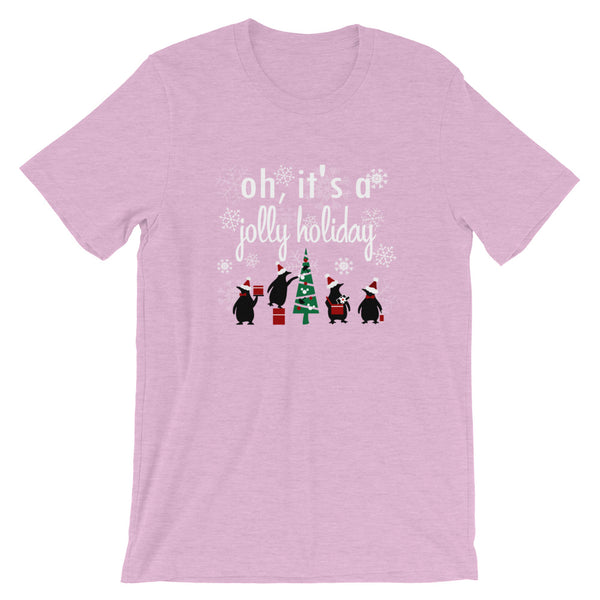 Jolly Holiday Disney Christmas Tree T-Shirt Penguins Mary Poppins