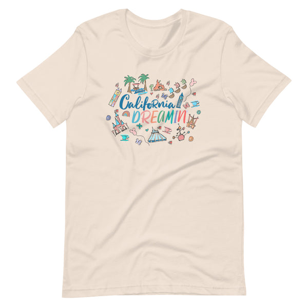 Disneyland T-Shirt California Dreamin' Tee Disney Inspired Icon Unisex T-Shirt