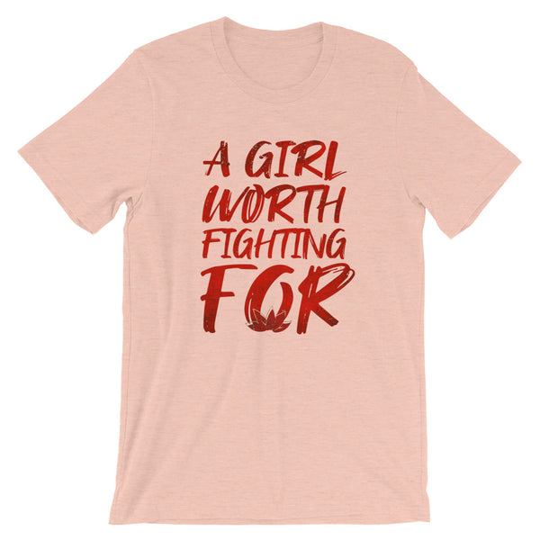 Mulan Disney T-Shirt. A Girl Worth Fighting For Short-Sleeve Unisex T-Shirt