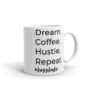 Girl Boss, Dream, Coffee, Hustle, Repeat Mug