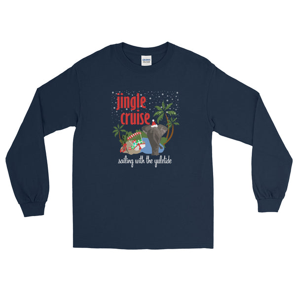 Jingle Cruise Elephant  Long Sleeve T-Shirt Disney Christmas Long Sleeve T-shirt