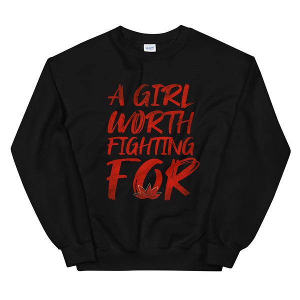 Mulan Disney Crew Sweatshirt A Girl Worth Fighting For Unisex Disney Sweatshirt