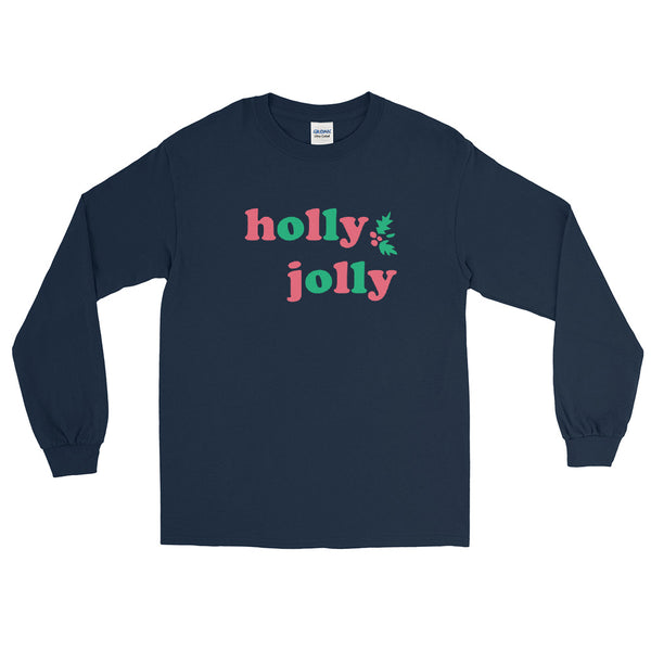 Mickey Holly Jolly Holiday Men’s Long Sleeve Shirt