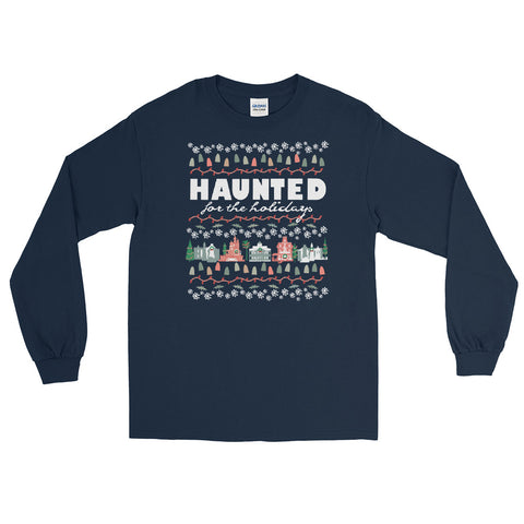 Haunted Mansion Holidays Long Sleeve T-Shirt Disney Parks Haunted for the Holidays Long Sleeve Shirt