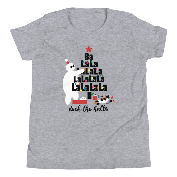 Baymax Christmas Kids Shirt, Holiday Youth Short Sleeve T-Shirt