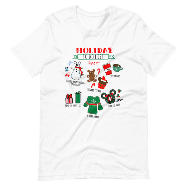 Disney Christmas T-Shirt Disney Holiday Christmas Party To Do List T-Shirt